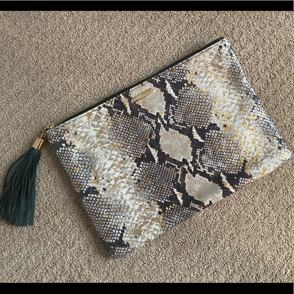 Gigi New York Python Leather All In One Bag